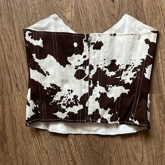 Miaou Leia Corset in Cow Print size XS Preloved - Picture 3 of 3